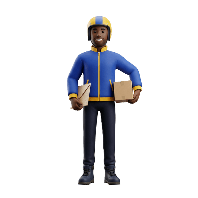 Coursier IvoirRapid effectuant une livraison à Abidjan